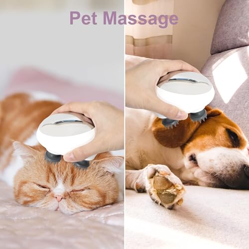 Image of Electric Scalp Massager, Portable Head Stress Relax,IPX7 Waterproof Rechargeable Head Massager Scalp Stress Relax, Body for Deep Cleansing, Relief, Hair Growth (MULTI-COLOR)