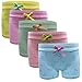 Girls' Boyshort Hipster Panties Cotton Panty Underwear (Pack of 5) (6-8 Years, A)