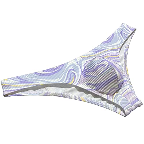 Men's Hipster Bikin Briefs Bubble Knitted Cheeky Briefs Male Pouch Bottoms Shorts2