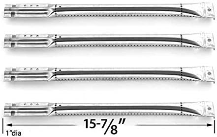 Grill Parts Zone Replacement Burner for Select Charbroil 463261607, 463268007, 463268008, 463268606, 463268706, 466248108, 466268008 Gas Models Includes 4 Stainless Burners and 3 Crossover Tubes.