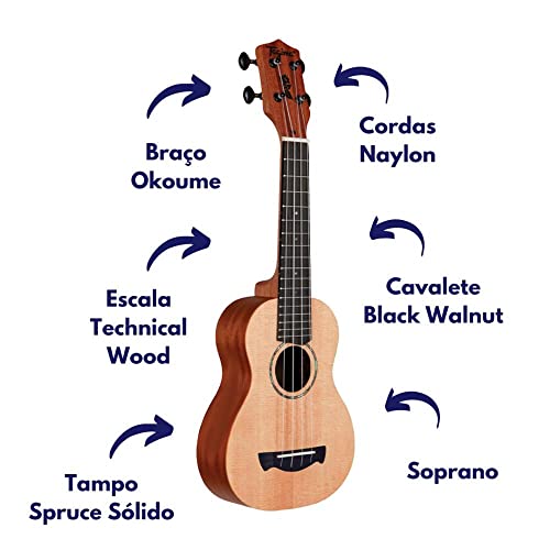 Ukulele Soprano Tagima 41K Série Hawaii