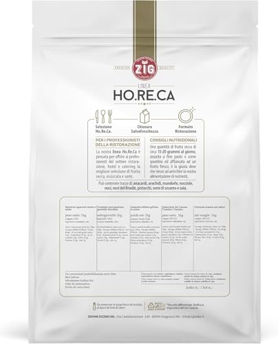 ZIG - HORECA - Premium Geröstete und Gesalzene Mandeln ohne Schale 1 kg