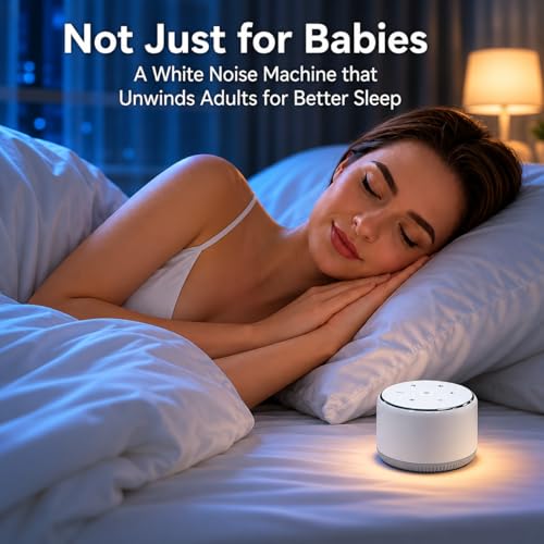 SBR LEGACY White Noise Sound Machine for Baby Sleeping with Night Light – 34 Relaxing Sounds, Rechargeable Sleep Soother for Babies, Kids & Adults, Portable Sound Machine for Home & Travel - Image 6