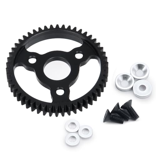 BRKRC 50T 54T 55T 56T Slipper Clutch 0.8 Pitch Gear Upgrades Part for 1/10 Arrma Granite Senton Vorteks Big Rock 3S/Kraton Outcast 4S 1/8 Typhon 3S (50T)