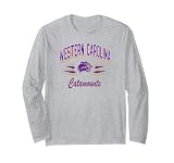 Western Carolina Catamounts Retro Diamond Gray Long Sleeve T-Shirt