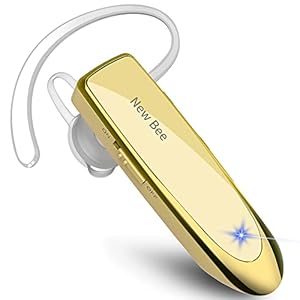 New bee Bluetooth headset V5.0 draadloze headset Bluetooth handsfree bellen in het oor met Clear Voice Capture…