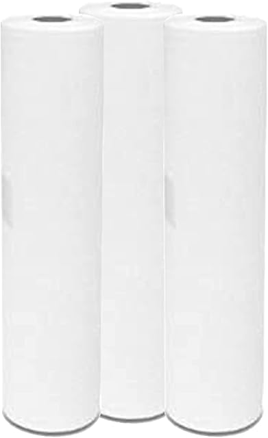 Super Quality White Couch Roll 20", 2 PLY Hygiene Roll-40 Meters Long (3 Rolls)