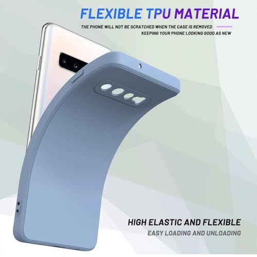 ULXITEYU Soft TPU Slim Case for Samsung Galaxy S10, Lightweight, Snug Fit, Drop-Resistant, Shock-Absorbent, Scratch-Resistant, Grass Gray - image 4