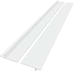 Silicone Stove Counter Gap Cover (2 Pack),Easy Clean Heat Resistant Wide & Long Kitchen Stove Gap Filler,Seals Spills Between Counters, Oven, Stovetops, Washing Machines, Washer, Dryer(30 in, White)