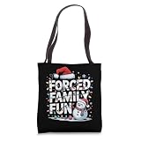 Forced Family Fun Snowman Christmas Lights Kids Men Women Tote Bag