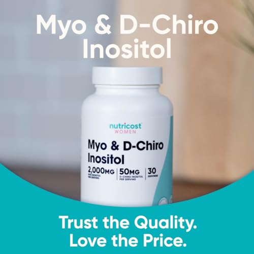 image for Nutricost Myo Inositol & D-Chiro Inositol for Women 2000mg, 120 Capsul
