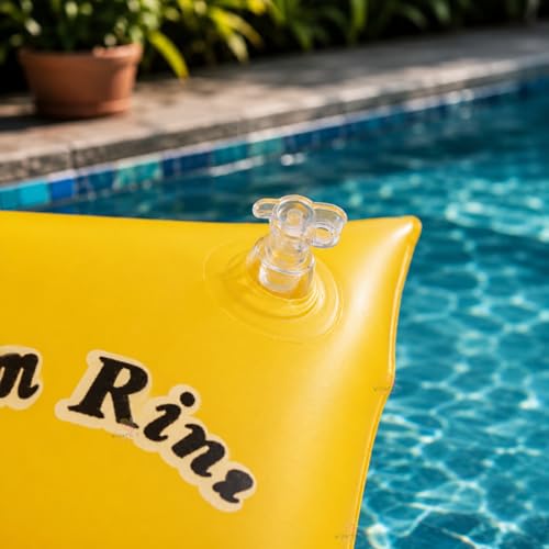 Image of Koochie-Koo Swimming Arm Bands for Kids Boys Girls | Inflatable Swim Arm Ring Floaties for Children | PVC Leak Proof Water Swimming Float Tube for Pool Beach Training Multicolor