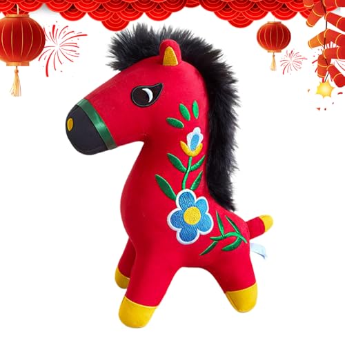 Caballo genérico de peluche – Grande linda tradicional cómoda de 23 cm | Peluche de caballo, para familia, compañeros de trabajo, cumpleaños, celebraciones, casa, viajes, año nuevo, dormitorio