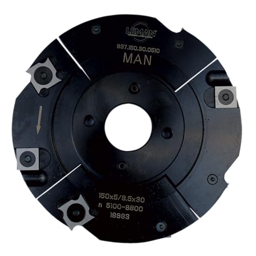 Leman - Porte-outils à rainer extensible diam. 150 Ep. 5/9,5 z4+4 - 937.150.30.0510