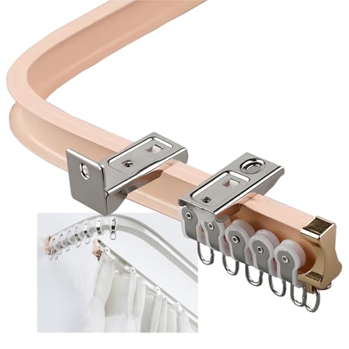 Riel curvado para accesorios de decoración del hogar en salones 2