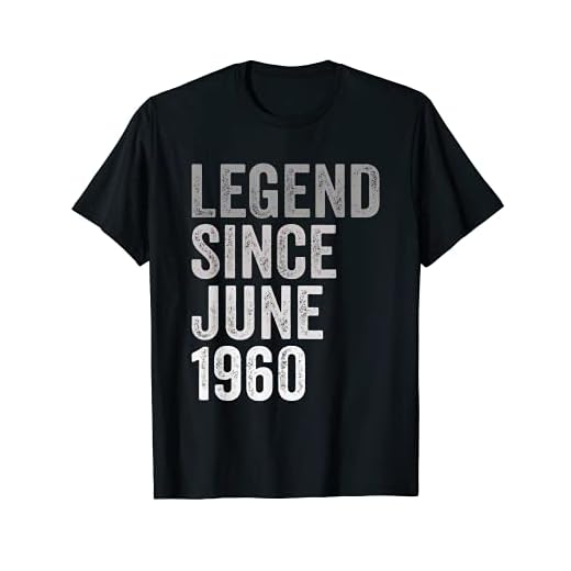 Leyenda Desde Junio de 1960 Año de Cumpleaños Camiseta