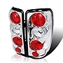 SPEC-D TUNING Chrome Housing Clear Lens Tail Lights Compatible with 2000-2006 Chevy/GMC Suburban, Chevy Tahoe, GMC Yukon/Denali/XL, Left + Right Pair Assembly
