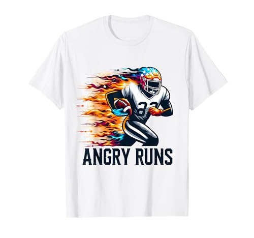 Funny Football Sport Lovers Angry Runs T-Shirt -  Funny Outfits For Football Sport Lovers, ECKV9WRMX51