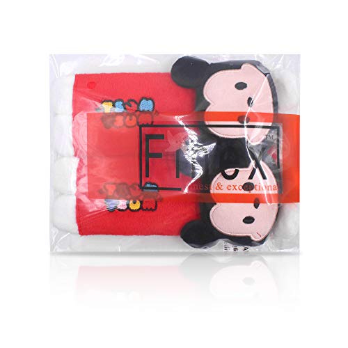 Finex Set Of 2 Mickey Minnie Plush Car Seat Belt Strap Covers Shoulder Cushion Pad (Red Mickey Mouse) #TOP6
