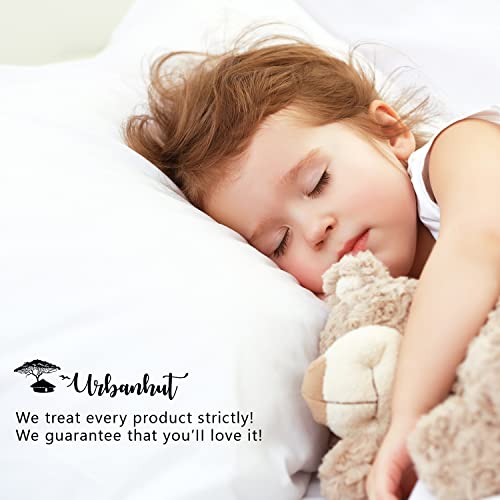 URBANHUT 100% Cotton Pillowcases, 800 Thread Count Queen Size, Ultra Soft Pillow Cases, 20X30 Inches Set of 2, Long Lasting, Hotel Quality Premium Cooling Pillow Cases, Silver Grey