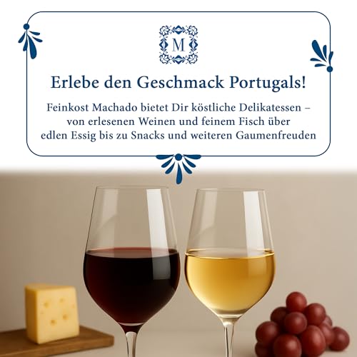 Feinkost Machado Porttable Portwein 2er Set – Weißer & Tawny (rot) Port | Portugiesischer Port Wein zum Genießen & Verschenken | Portwein Geschenkset für besondere Anlässe