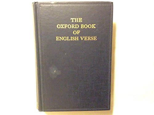 The Oxford Book of English Verse, 1250-1918, Re... B000HGUVSI Book Cover