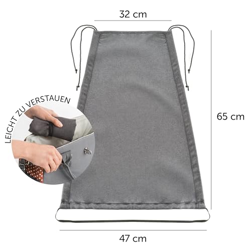 Zamboo Universal Sonnensegel DELUXE mit UV Schutz 50+ für Kinderwagen Babywanne - reißfester Baby Sonnenschutz mit Beschichtung und Rollo-Funktion - Melange Grau