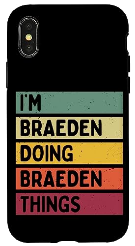 I'm Braeden Doing Braeden Things �ʔ������� �X�}�z�P�[�X iPhone X/XS �p