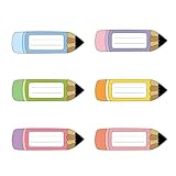 Bleistift Namensschilder Schreibtisch Etiketten Aufkleber für Klassenzimmer Schulanfang Bunte Bleistift Namensschilder Aufkleber Student Etiketten Lehrer Klassenzimmer Student Lehrer Schließfach