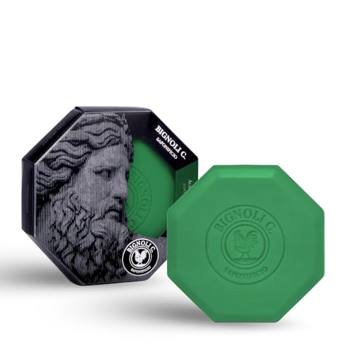 Bignoli Sapone solido corpo artigianale – 170g – Vegetale, Nutriente e Stimolante – Saponetta naturale per doccia (Aghi di pino)