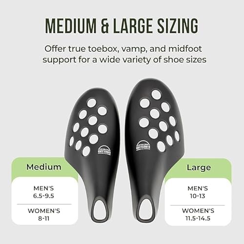 Fresh Flow Shoe Trees for Sneakers & Shoes, Travel Shoe Trees for Men - Black