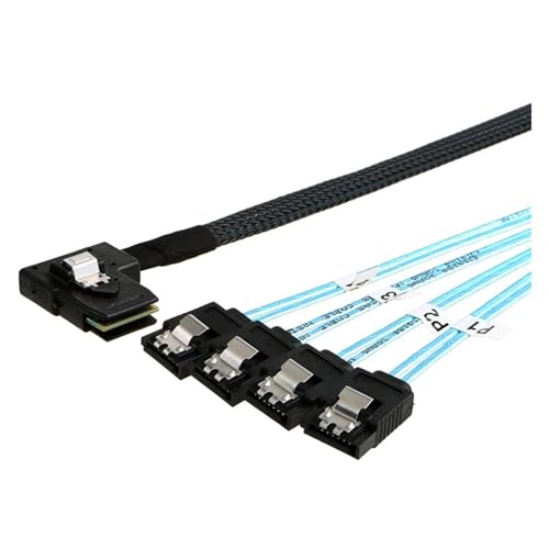 Cable S-AS HD 36Pin SFF 8087 a 4 SATA 7Pin 0.5 m miniatura 2