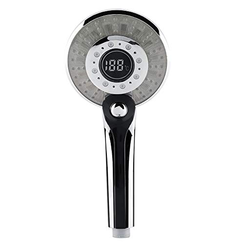 Pommeau de douche à main LED avec affichage digital de température - 2