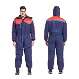 Winter Outdoor Riding Insulated Full-Body Suit Freezer Warehouse Coverall & Ice Fishing Suit - Windproof One-Piece Design (2Xl)