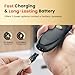 OLOV PROFESSIONAL Hair Clippers for Men, Cordless Hair Clipper Kit, Adjustable 4 Length Setting, 2-Speed Settings, Replaceable Ceramic Blade Heads, Rechargeable Hair Clippers for Family (Black)