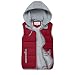 Doudoune Femme Hiver Chaud Femmes Veste a Capuche sans Manche Gilet Pull Court Sweat à Capuche Zip