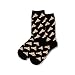 HOTSOX Women's Pizza Crew Socks 1 Pair Pack, Black, Women's Shoe Size: 4-10