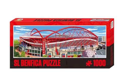 Pro-Lion Puzzle panorâmico do Estádio do Benfica - 1000 peças | Casa do Benfica | Liga Portuguesa de Futebol Presentes para maiores de 7 anos