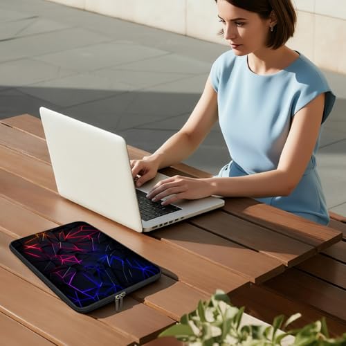 NXZGO Laptop 13 inch Sleeve Case for MacBook Air 13-13.6 inch, Laptop Bag Cover for MacBook Pro 13" 14 inch, Shockproof Briefcase Travel Carrying Sleeve for 14" Chromebook HP Dell I Vibrant Neon by NXZGO - Used condition - Image 6