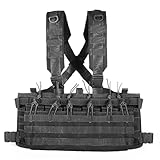 3. 【Ajustement réglable for tous les types de corps】 Doté de bretelles et de ceintures réglables avec crochets, boucles et boucles robustes, ce gilet tactique peut être adapté aux tailles de corps S-XXL. La conception ergonomique garantit un ajustement parfait et antidérapant sans restreindre les mouvements, que vous couriez, rampiez ou visiez dans des Wargames, un entraînement d'airsoft ou des voyages de chasse. La construction légère réduit la fatigue pendant de longues heures d'utilisation