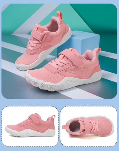 Toddler/Little/Big Kid Barefoot Shoes Boys Trail Running Shoes,Boys Girls Minimalist Athletic Hiking Sneakers,with Wide Toe Box & Zero Drop Sole2