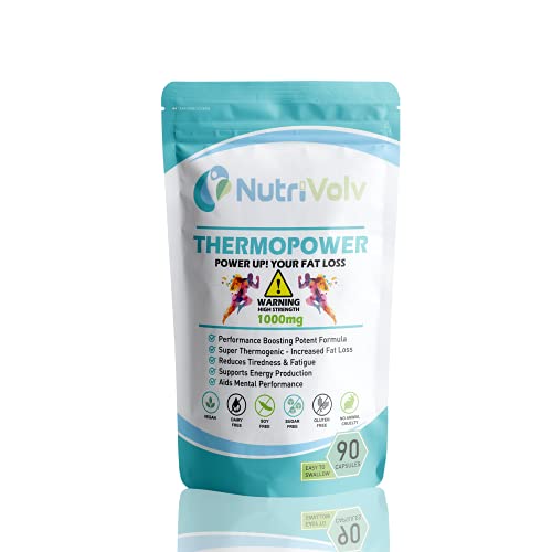 ThermoPower 1000mg | Thermogenic Fat Burner Increased Energy & Boost Performance | 90 Capsules