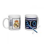 Taza de Real Madrid CYP Imports MG-40-RM, Taza con Tiza en Caja, Diseño Real Madrid