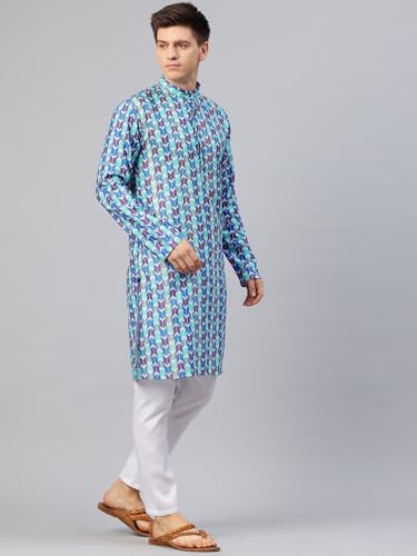 Image of Luxrio Kurta Set for Men Cotton Blend Kurta with Pyjama Set Ethnic Set