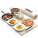 Electric Food Warming Mat: Silicone Food Warmer for Parties Buffet, Portable Fast Heating Pads for Food, Pizza Coffee Tea Heater Meat Defrosting Tray Adjustable Temperature (White)