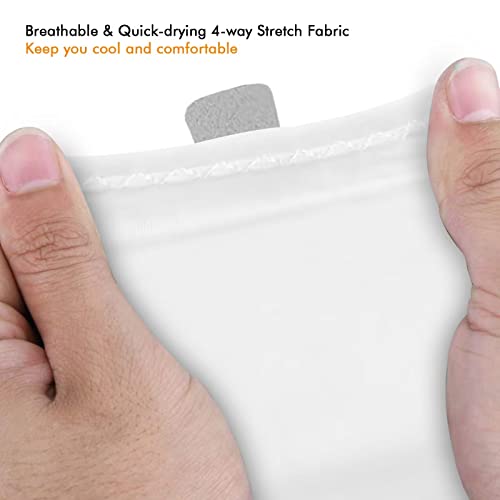 Riverruns Fingerless Fishing Gloves- Fishing Sun Gloves- Uv Protection Gloves Men And Women Fishing, Boating, Kayaking, Hiking, Running, Cycling And Driving (White Skull, M) #TOP2