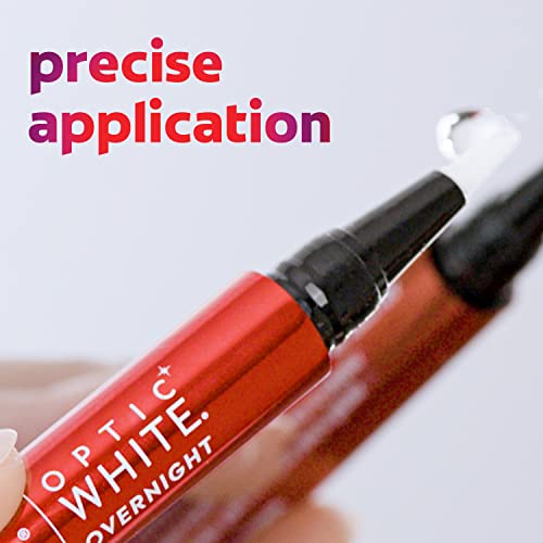 Colgate Optic White Overnight Teeth Whitening Pen, Enamel Safe And Vegan, Teeth Stain Remover To Whiten Teeth, Teeth Whitening For Sensitive Teeth, 35 Nightly Treatments Per Pen, 0.08 Oz,2 Pack #TOP6