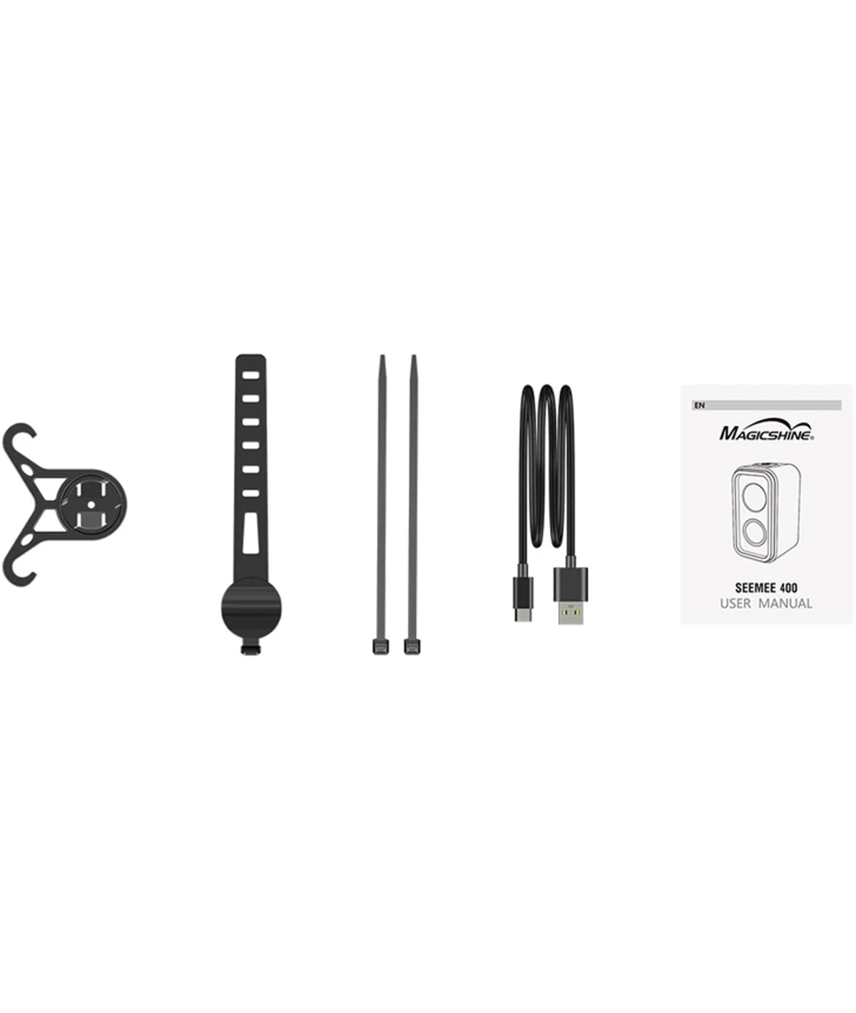 Magicshine SEEMEE 400 Luz Trasera para Bicicleta 400 LM, OptiTracing 360°, Sensor de Freno, Ant+, USB-C, IPX6, batería 1600 mAh