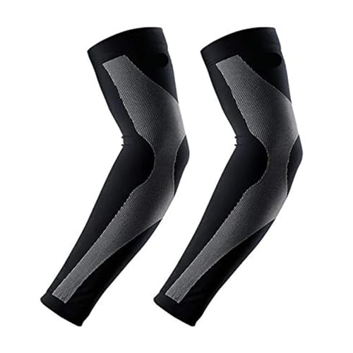 Mangas de compresión con efecto frío de seda de hielo para ciclismo unisex 2