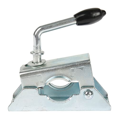 OROK - Bride remorque, Collier à charnière pour Roue Jockey diamètre 34mm - Convient pour Tous Types de Roue Jockey - Permet de Fixer Votre Roue Jockey sur Votre remorque - Livrée sans visserie